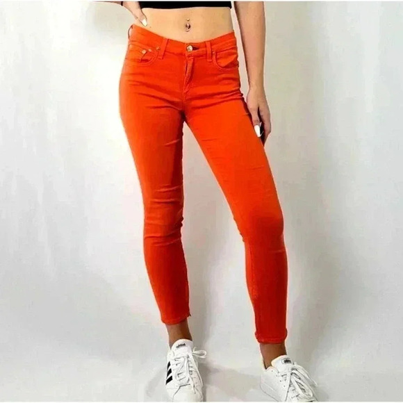 rag & bone Denim - rag & bone Zipper Capri Jean in Vermillion Denim│27